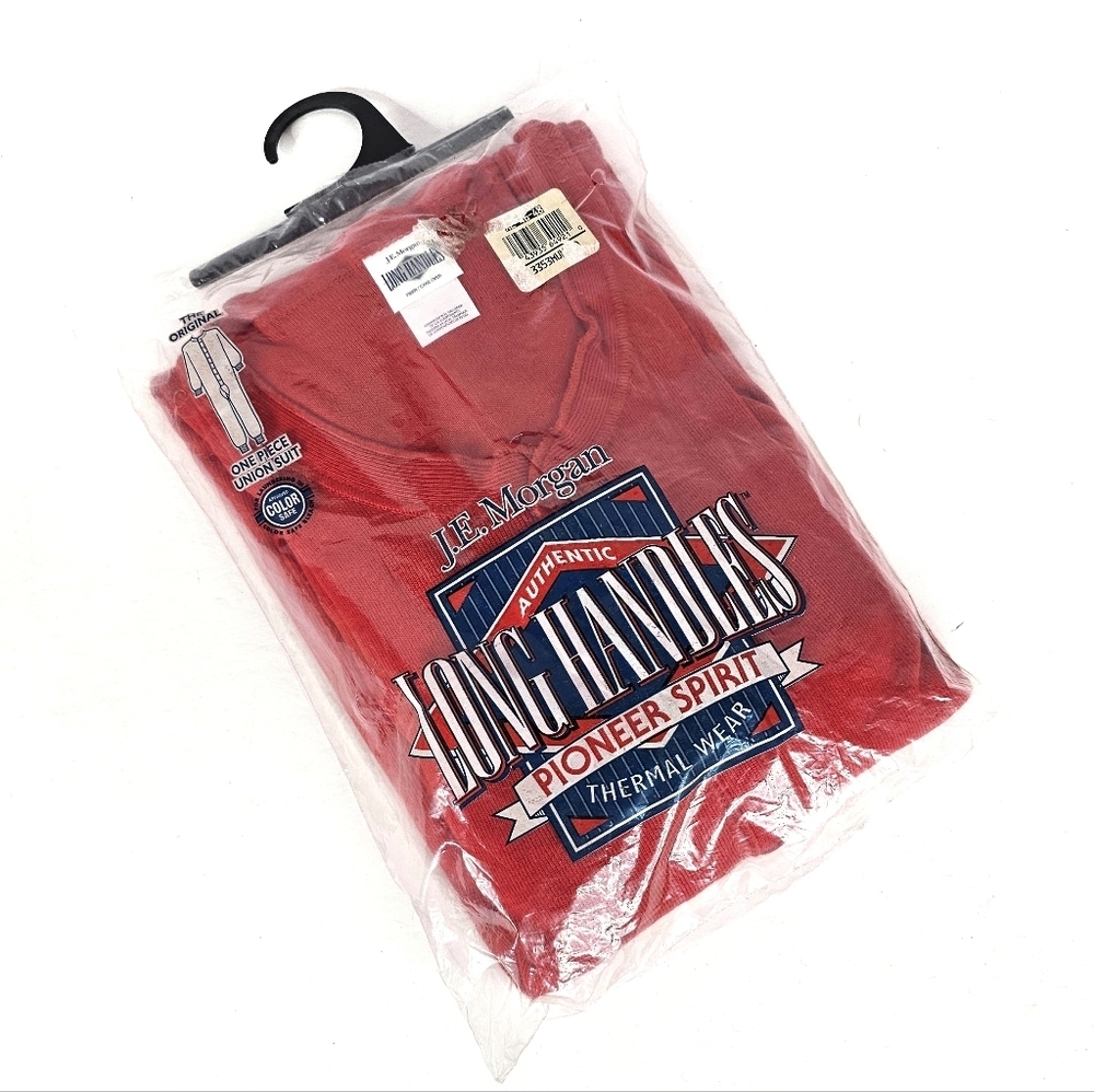 Red J.E. Morgan Longhandles Thermal Long Johns - Union Suit NWT